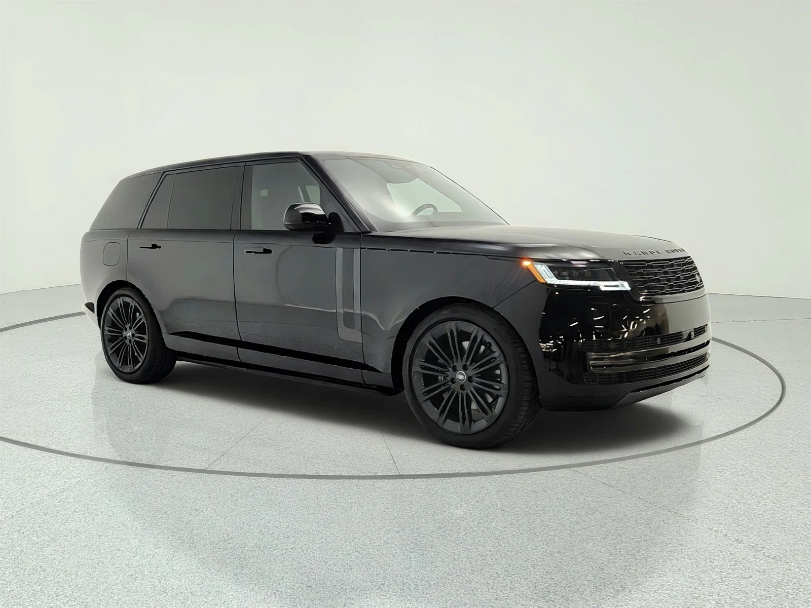Used 2025 Santorini Black Metallic Land Rover P400 SE LWB 7 Seat image 3