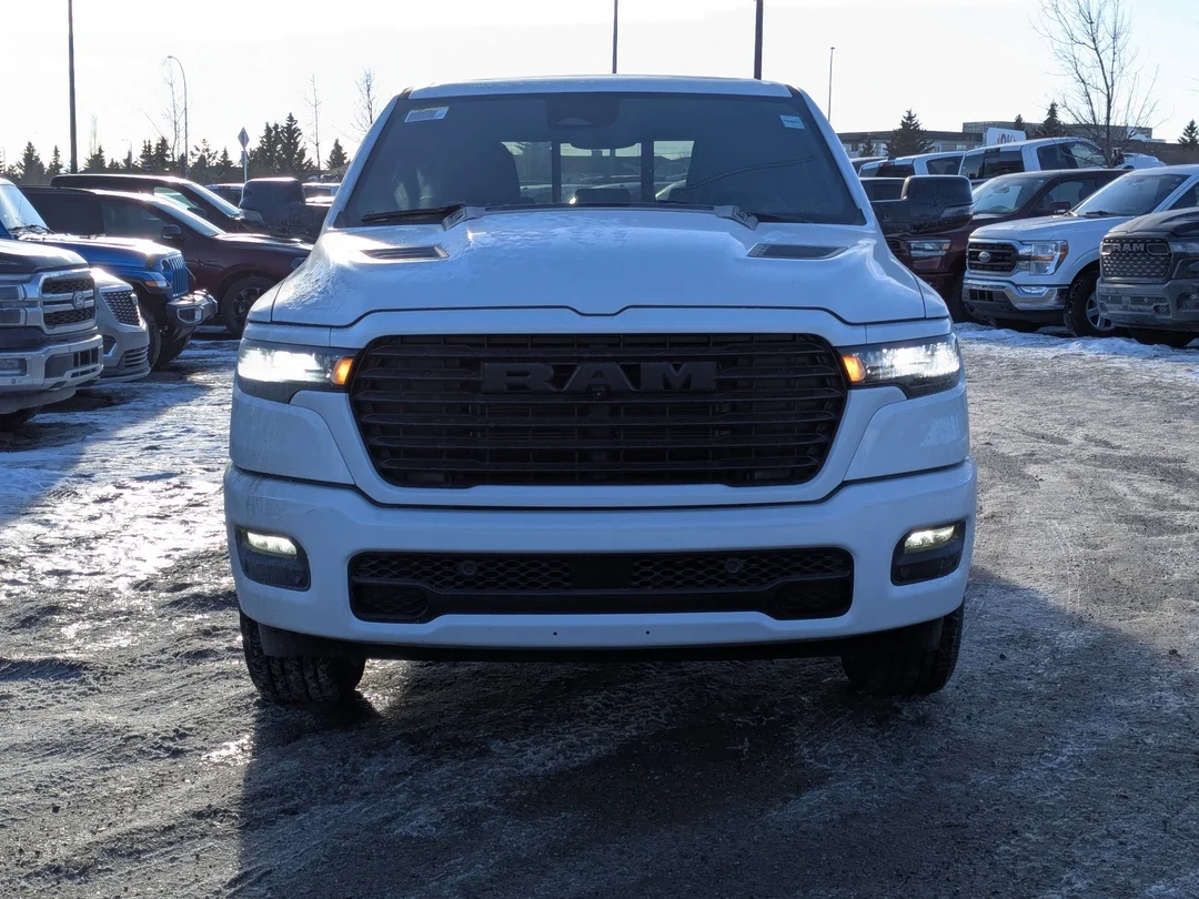 New 2026 White RAM Sport - - 64 Box - Panoramic Sunroof - Sport Performance Hood - Hurricane Turbo & More! image 3