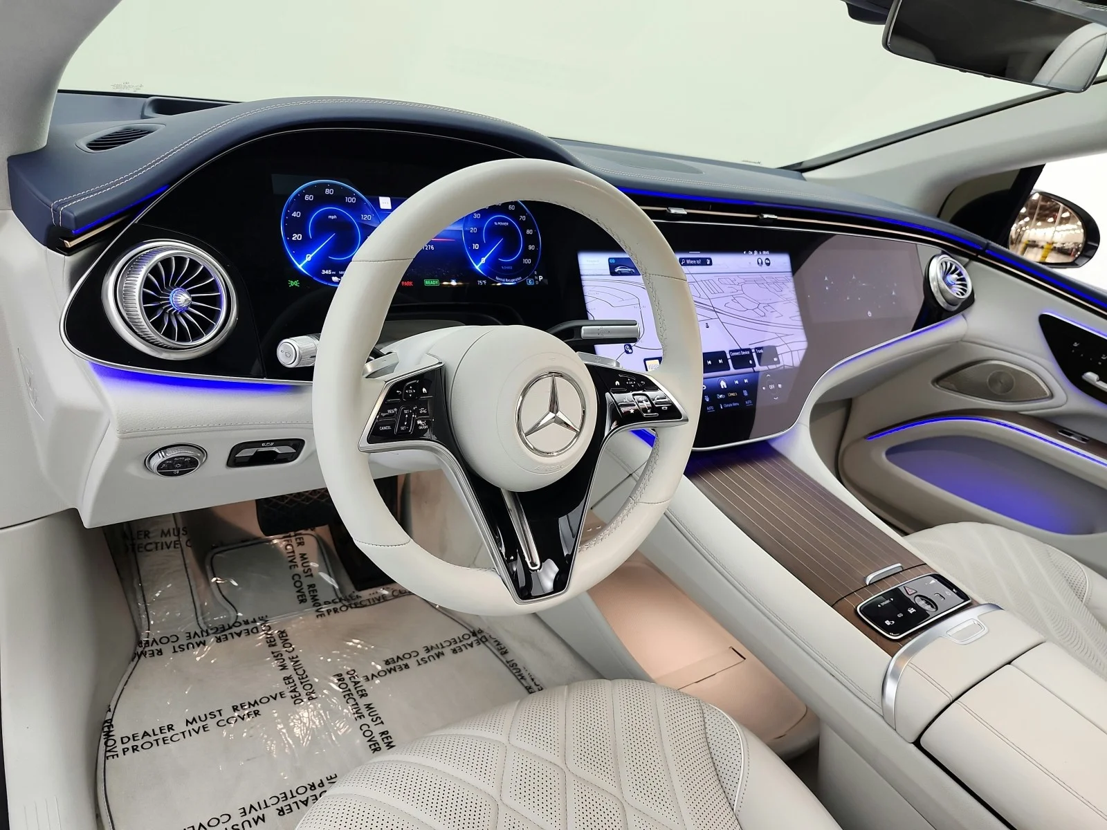 Used 2023 Nautical Blue Metallic Mercedes-Benz EQS 580 4MATIC® Sedan image 9
