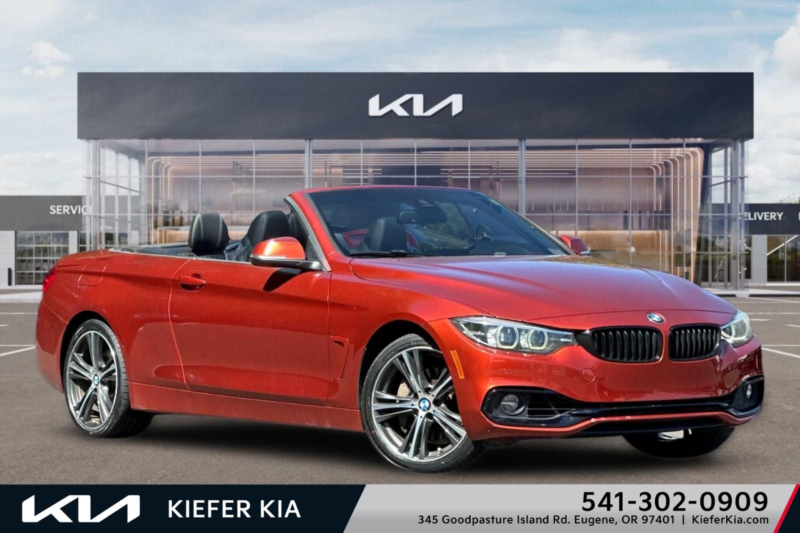 Used 2018 Orange BMW 440i xDrive image 1