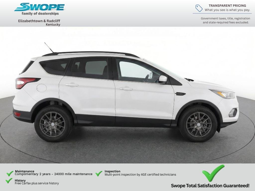 Used 2018 White Platinum Metallic Tri-Coat Ford SEL image 8