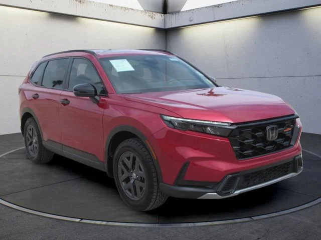 Certified Used 2026 Radiant Red Metallic Honda AWD TrailSport Hybrid image 2