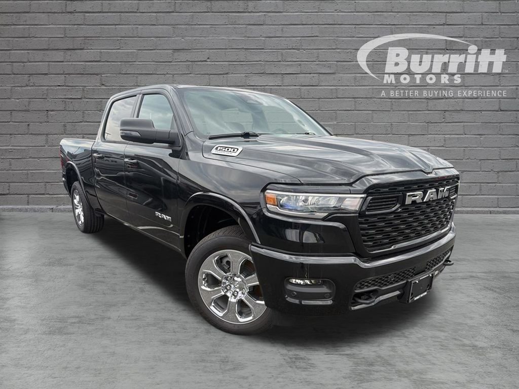 New 2026 Diamond Black Crystal Pearl-Coat Exterior Paint RAM Big Horn/Lone Star image 1