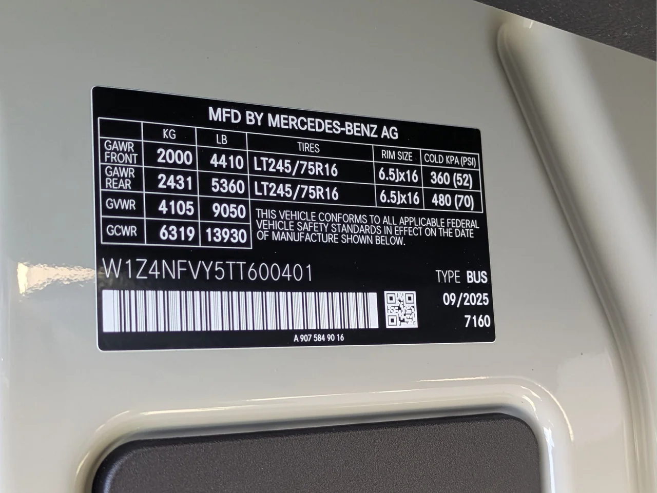 New 2026  Mercedes-Benz Passenger 144 WB 4MATIC® image 13