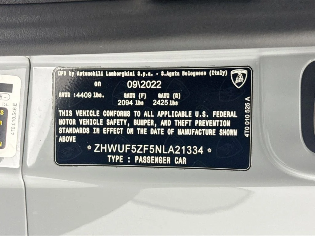 Used 2022 Grigio Hati Metallic Lamborghini Base image 36
