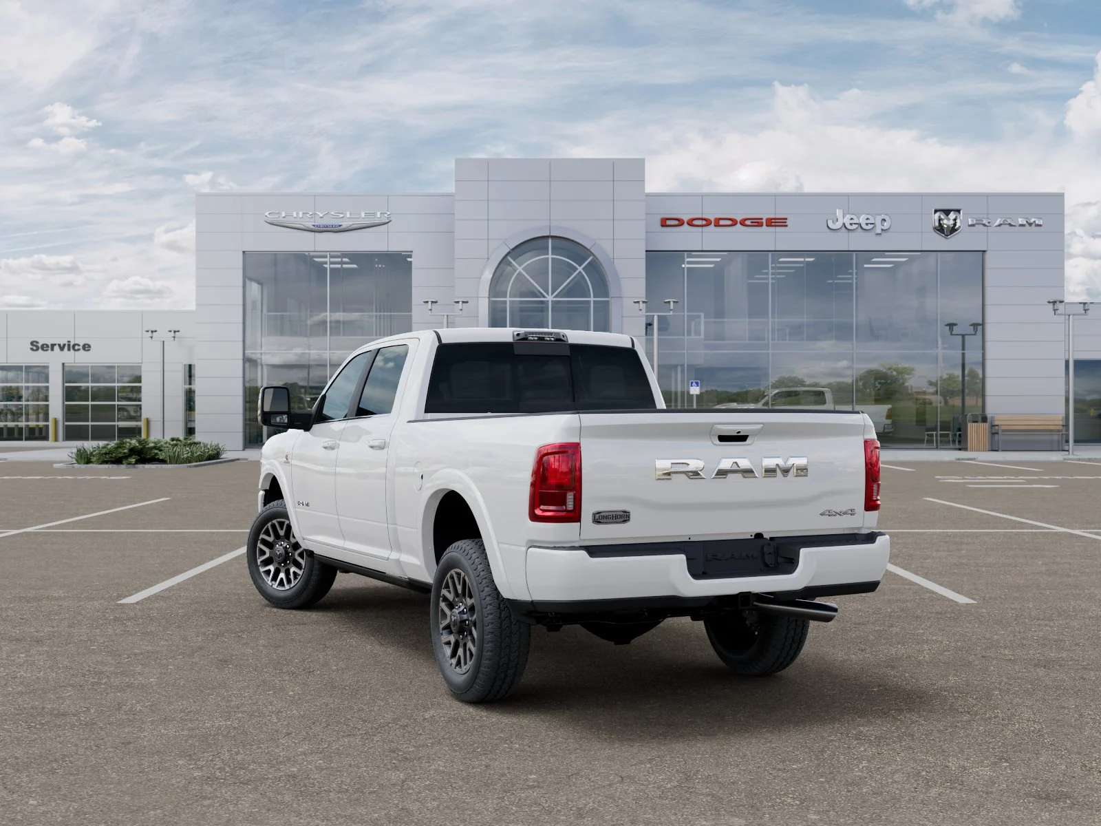 New 2026 Bright White Clear-Coat Exterior Paint RAM Limited Longhorn image 27