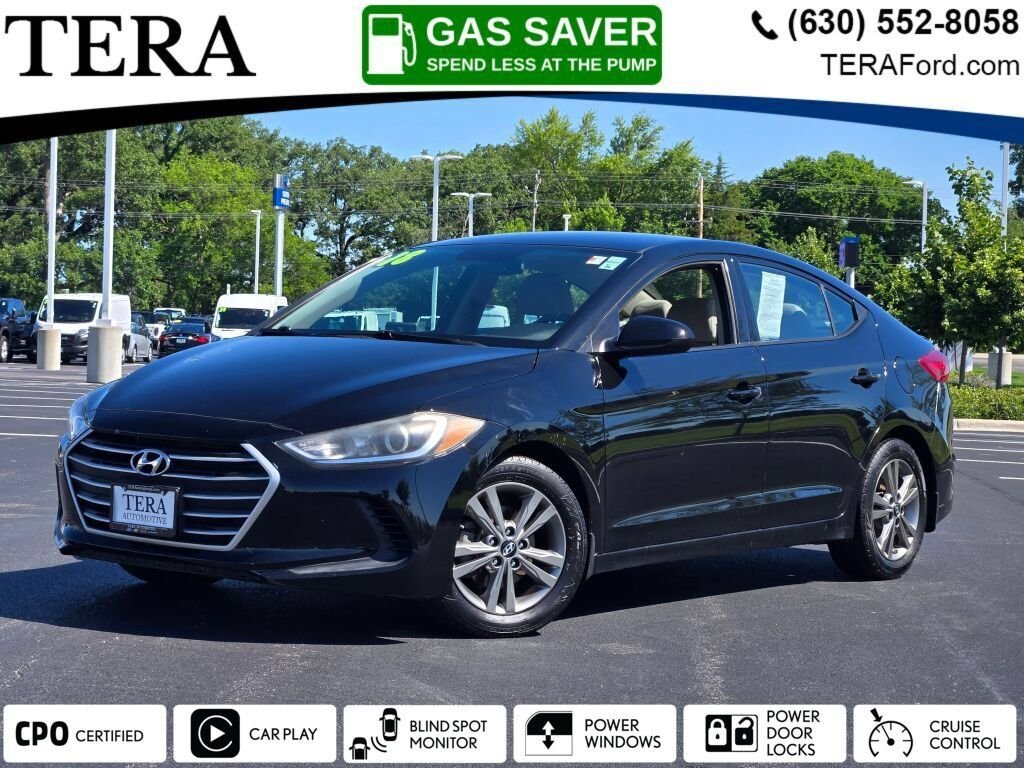 Certified Used 2018 Phantom Black Hyundai SEL image 1