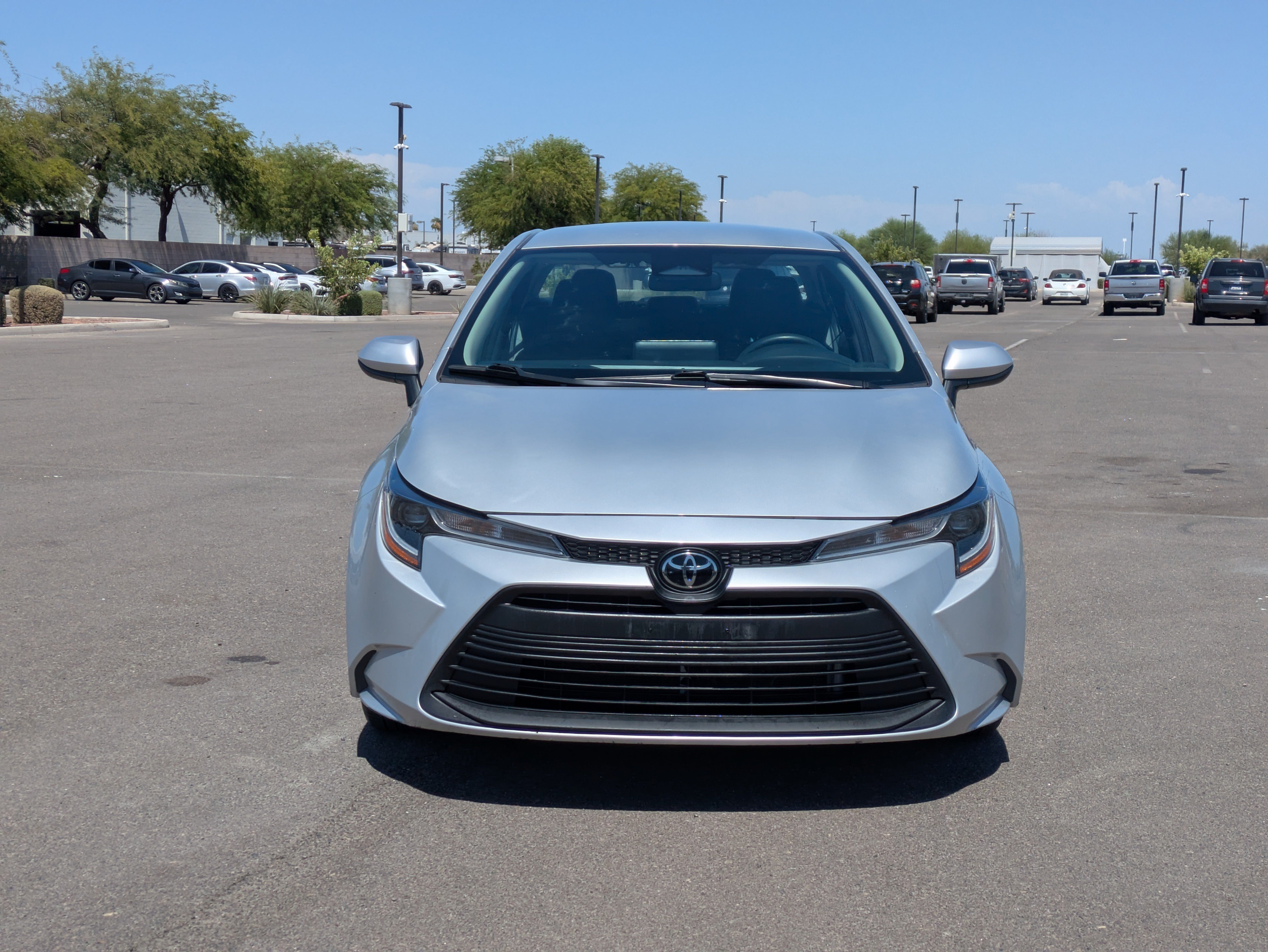 Used 2024 Classic Silver Metallic Toyota LE image 8