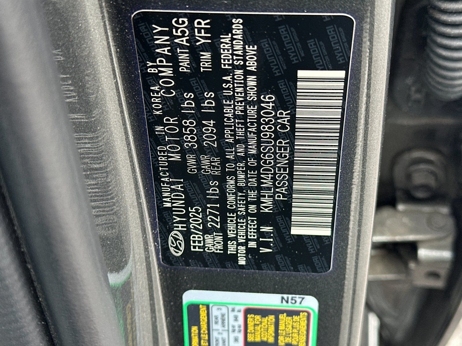 Used 2025 Gray Hyundai SEL Sport image 27