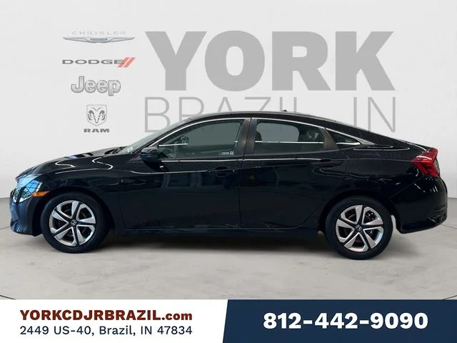Used 2018 Honda Civic LX with VIN 19XFC2F55JE043094 for sale in Brazil, IN