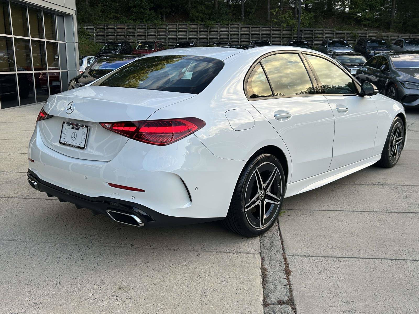 Certified Used 2025 MANUFAKTUR Moonlight White Metallic Mercedes-Benz C 300 Sedan image 6