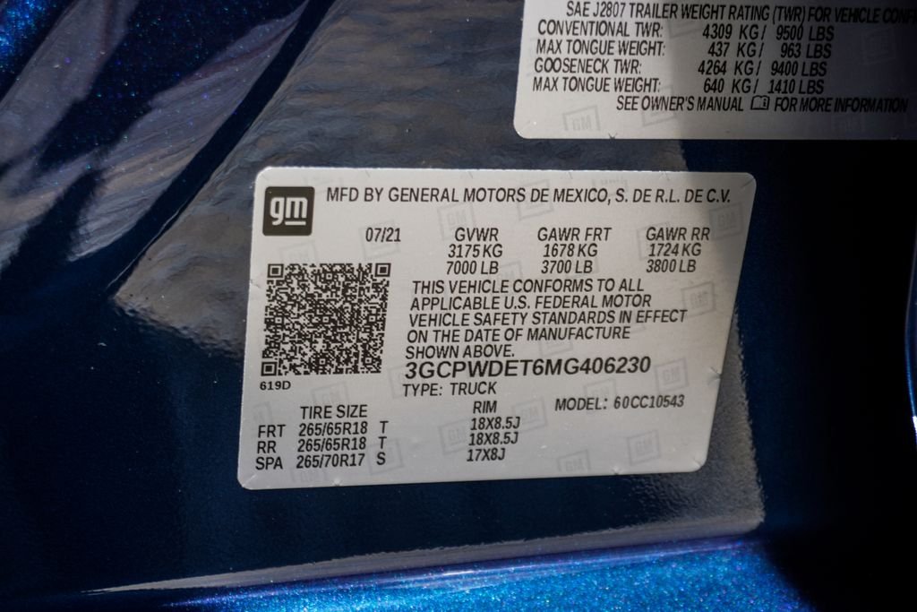 Used 2021 Blue Chevrolet RST image 37