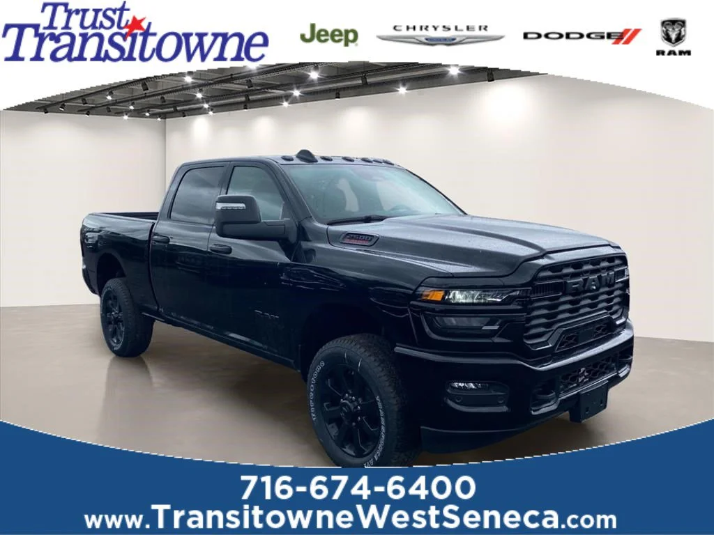 New 2026 Diamond Black Crystal Pearl-Coat Exterior Paint RAM Big Horn image 1