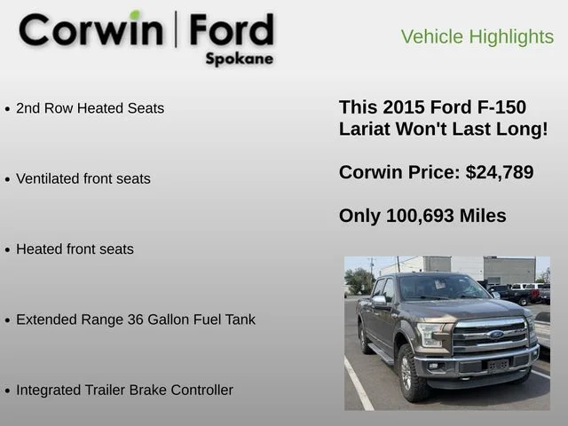 Used 2015 Beige Ford Lariat image 16