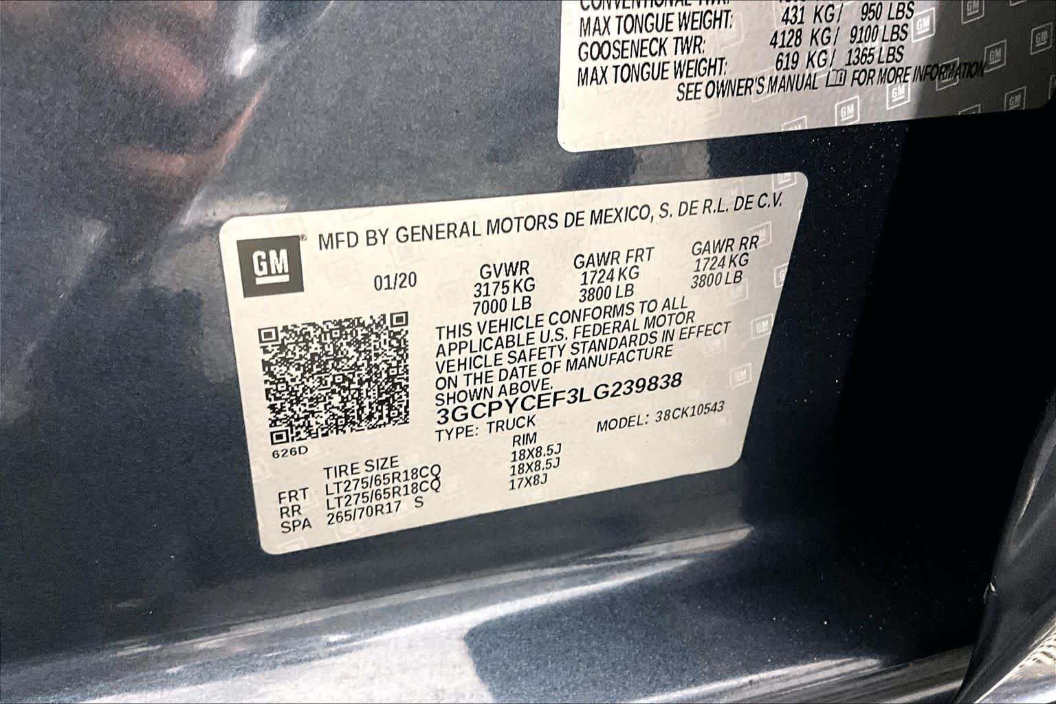 Used 2020 Shadow Gray Metallic Chevrolet Custom Trail Boss image 30