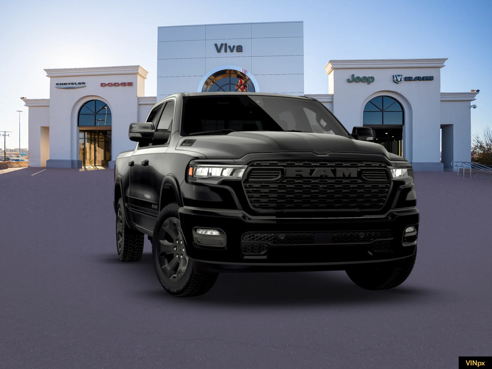 New 2026 Diamond Black Crystal Pearl-Coat Exterior Paint RAM Big Horn/Lone Star image 28