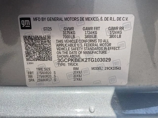 Used 2026 Sterling Gray Metallic Chevrolet Custom image 14