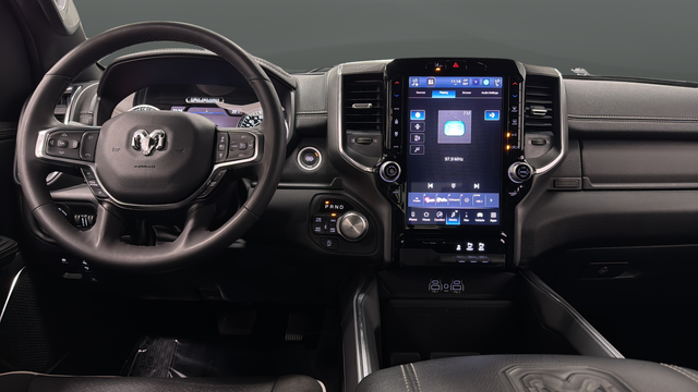 Used 2025 Diamond Black Crystal Pearlcoat Ram Laramie image 11