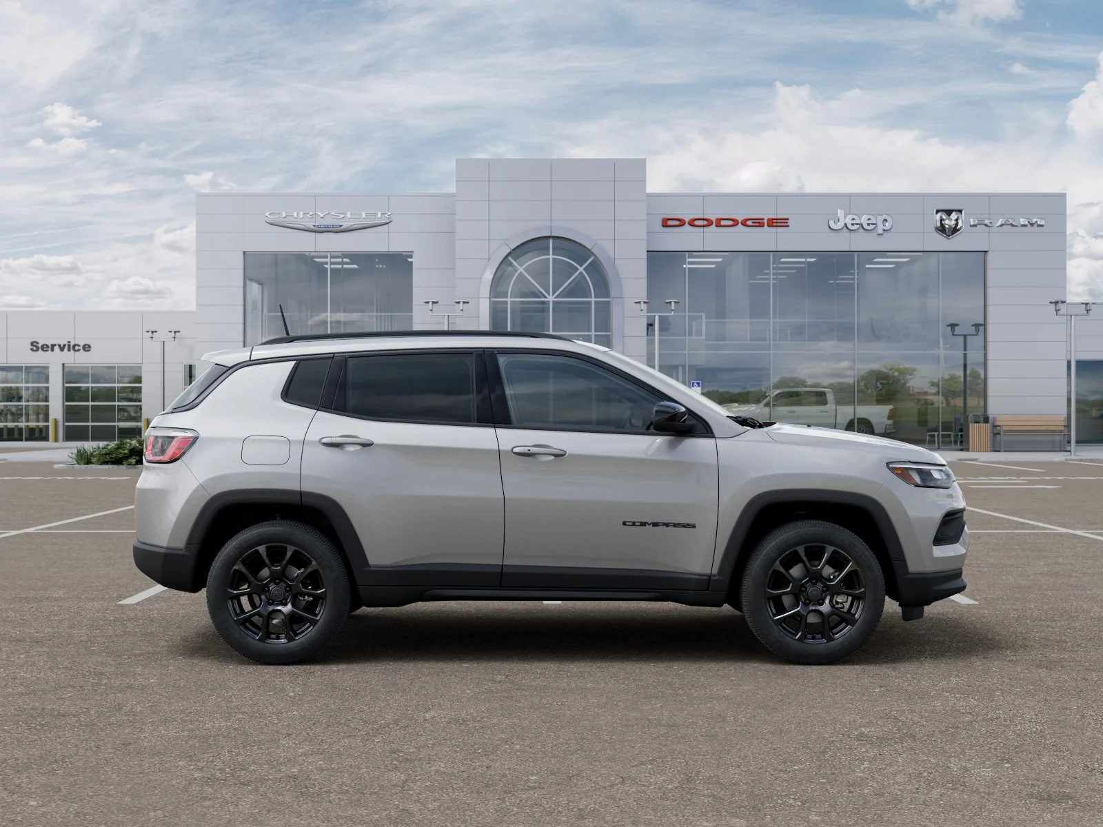 New 2025 Silver Zynith Metallic Clear-Coat Exterior Paint Jeep Latitude image 51