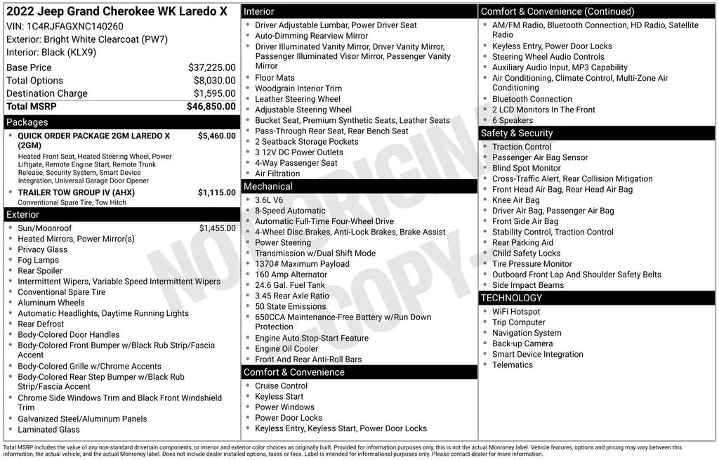 Used 2022 White Jeep Laredo X image 9