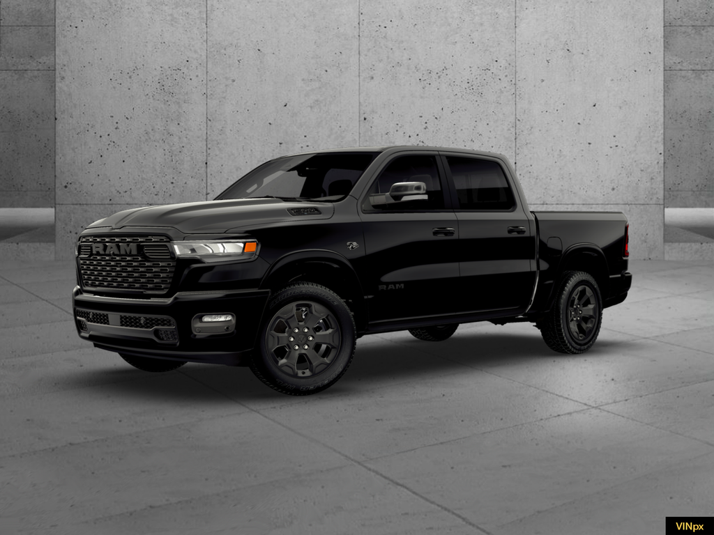New 2026 Diamond Black Crystal Pearl-Coat Exterior Paint RAM Big Horn/Lone Star image 1