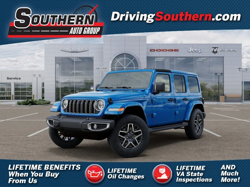 New 2026 Hydro Blue Pearl-Coat Exterior Paint Jeep Sahara image 1
