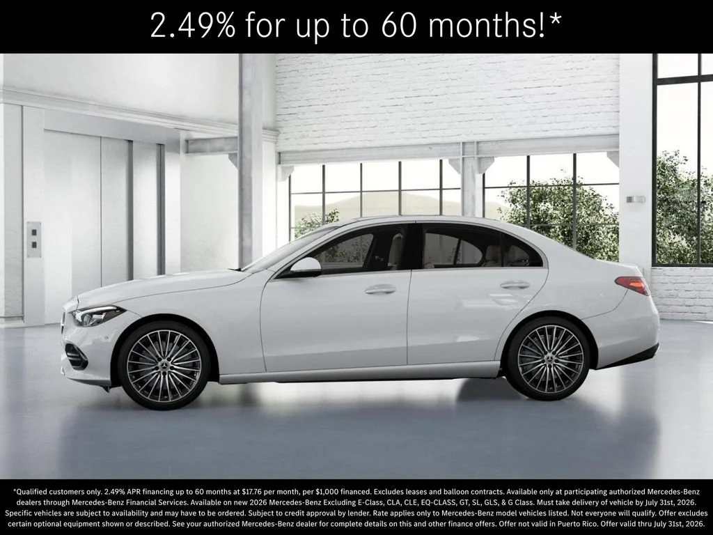 New 2026 Polar White Mercedes-Benz C 300 image 77