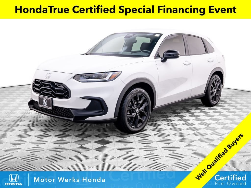 Certified Used 2024 Platinum White Pearl Honda 5DR 2WD SPORT image 1