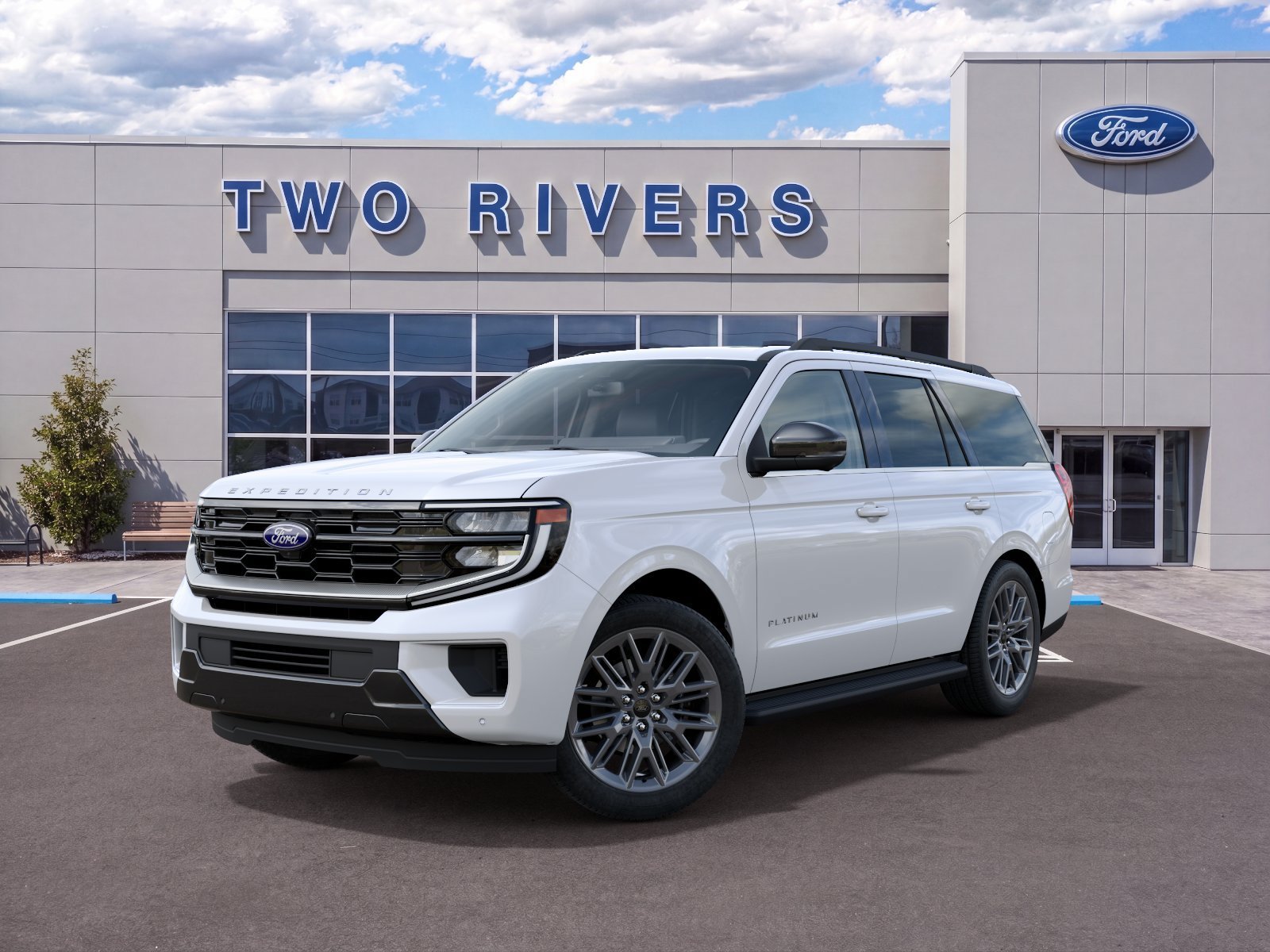 New 2027 Star White Metallic Tri-Coat Ford Platinum image 2