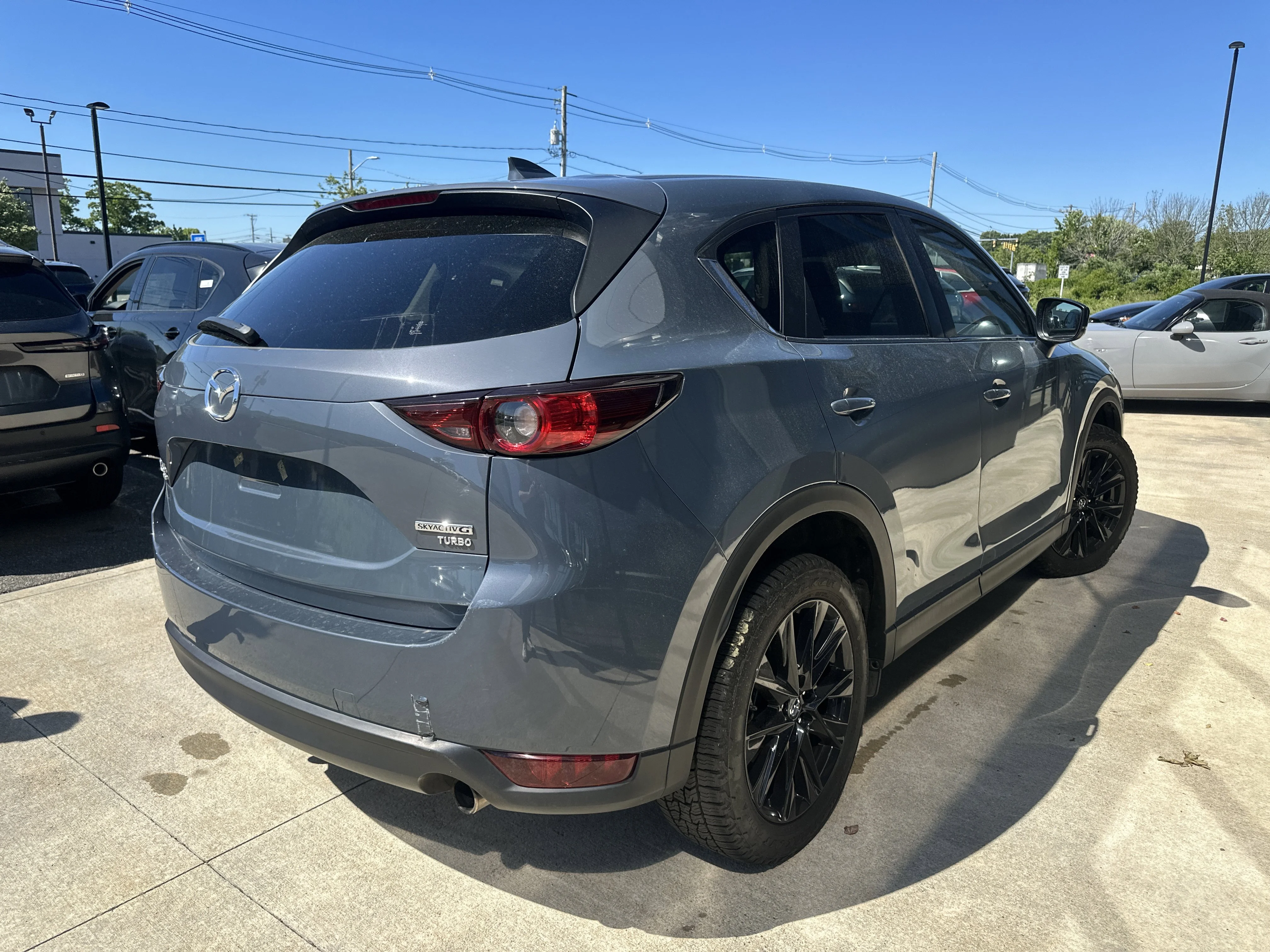 Used 2021 Polymetal Gray Mazda Carbon Edition Turbo image 8