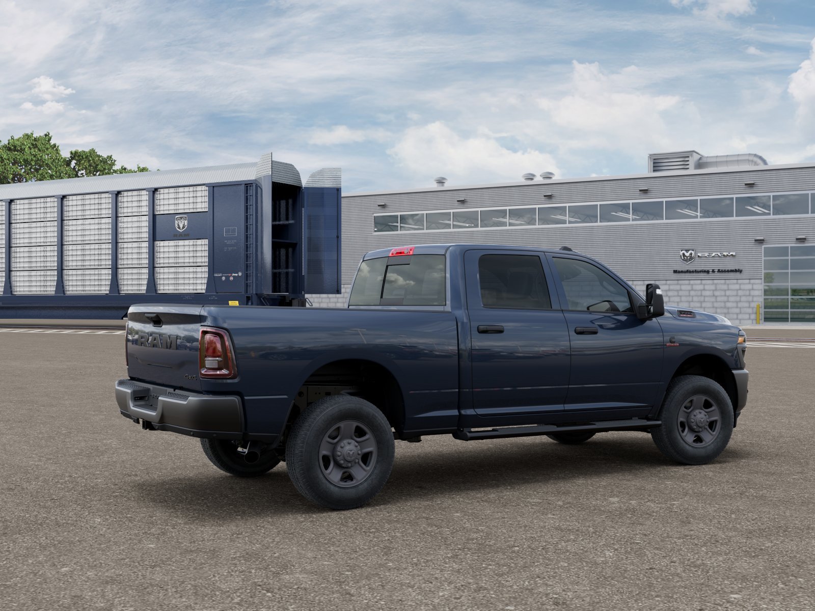New 2026 Forged Blue Metallic Exterior Paint RAM TRADESMAN image 2
