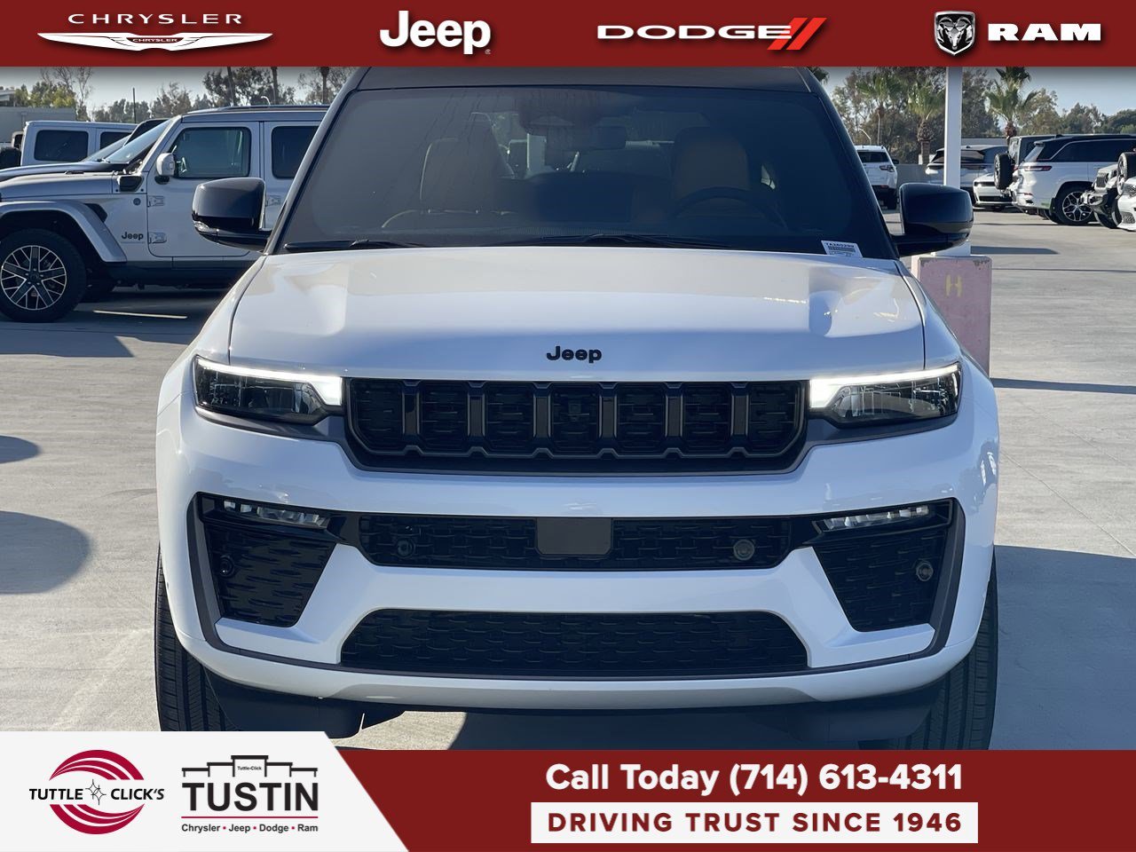 New 2026 Bright White Clear-Coat Exterior Paint Jeep Summit image 2