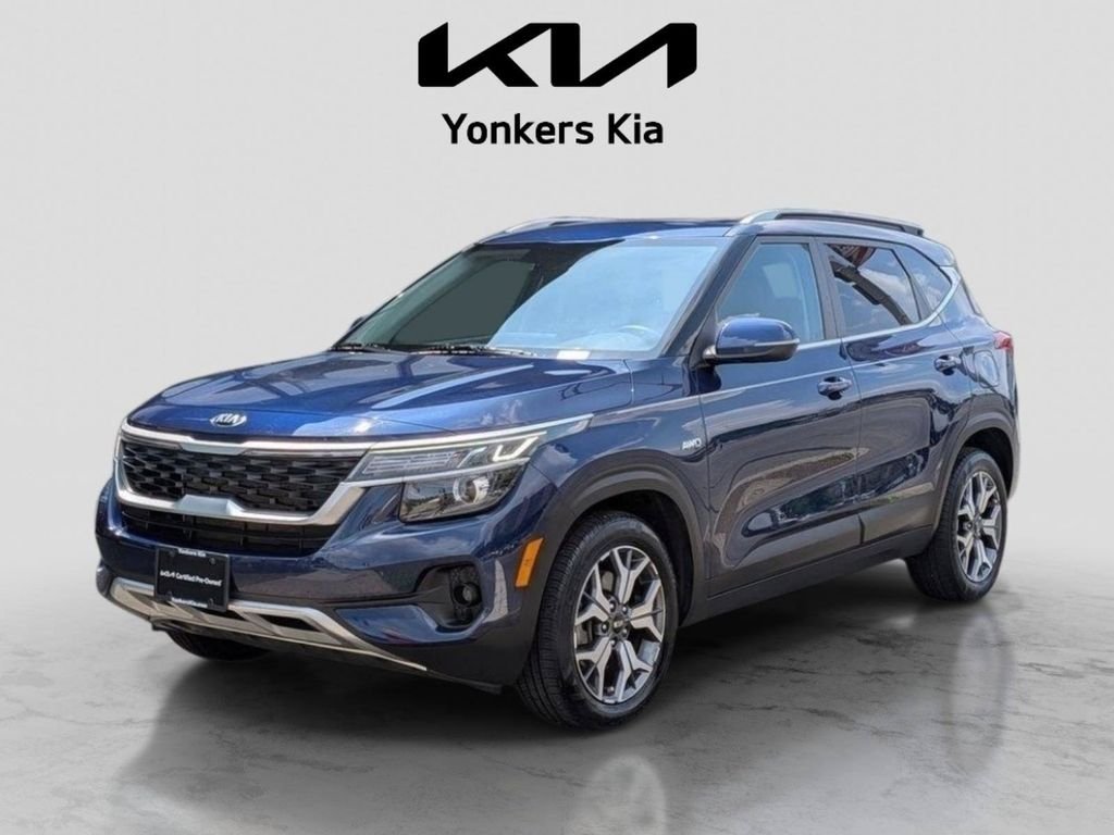 Used 2021 Blue Kia EX image 1