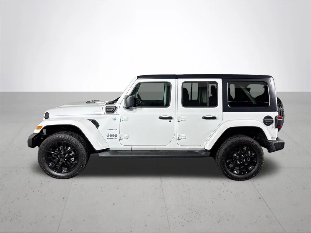 Used 2021 White Jeep Unlimited Sahara 4xe image 9