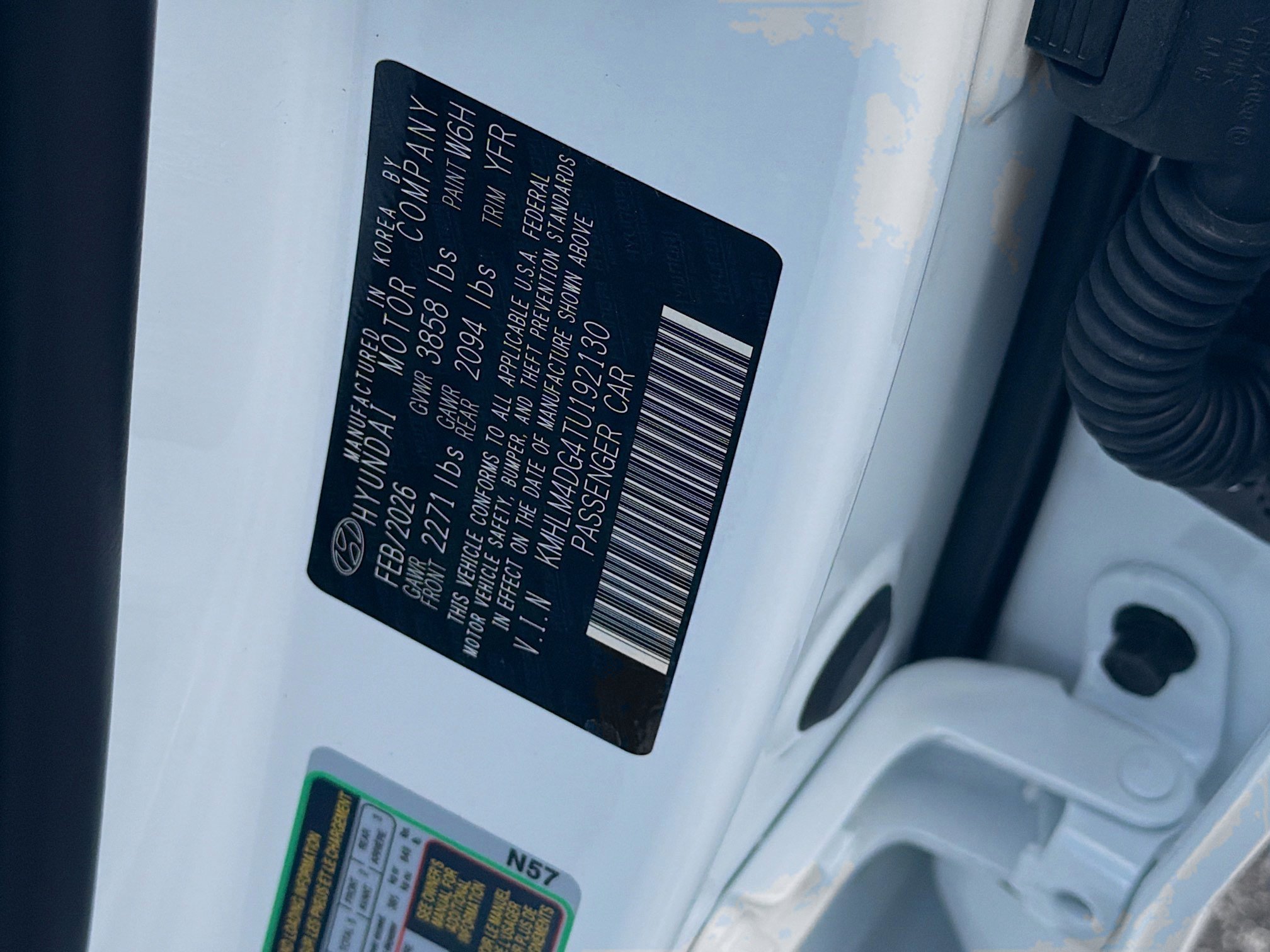 New 2026 Serenity White Hyundai SEL Sport image 48
