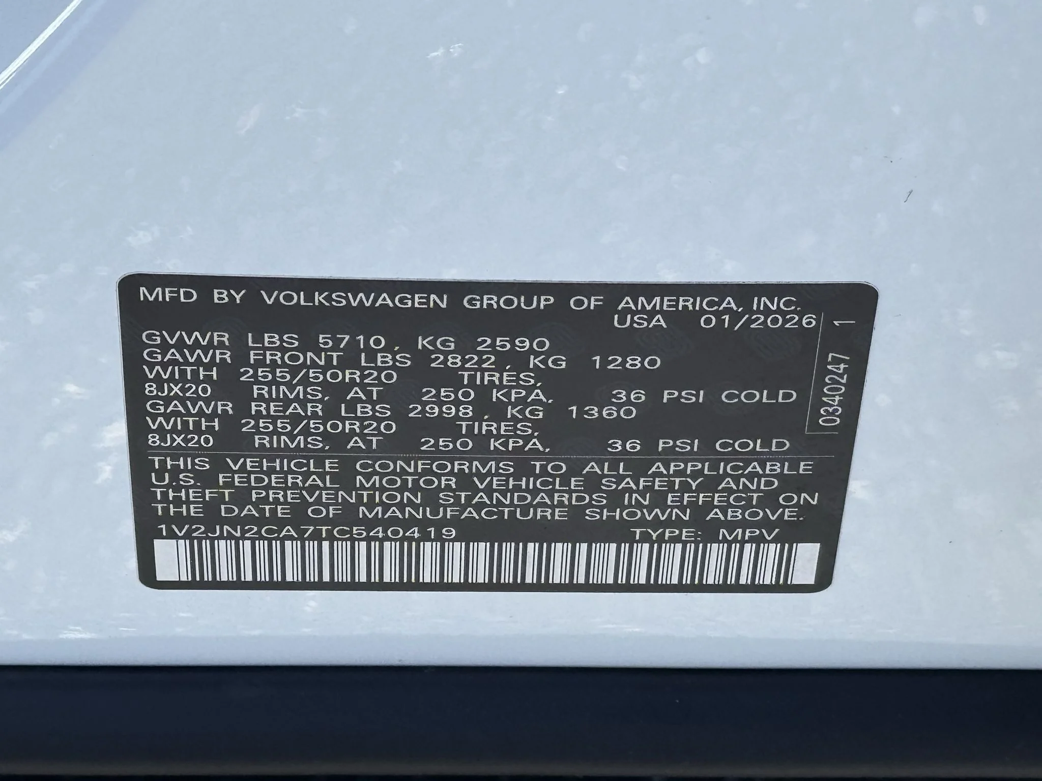 Used 2026 Opal White Pearl Volkswagen 2.0T SE w/Technology image 37