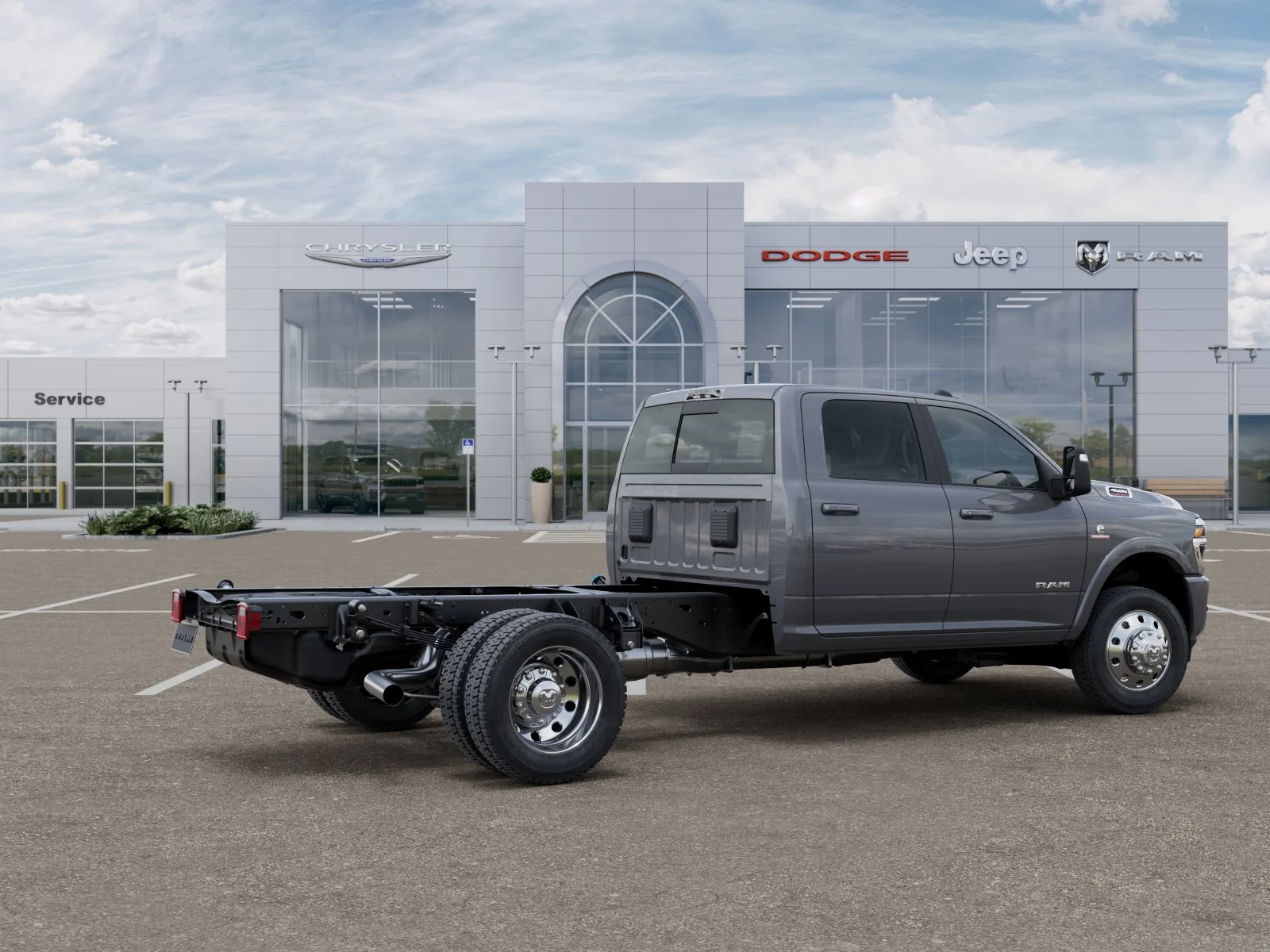 New 2026 Ceramic Gray Clear-Coat Exterior Paint RAM Laramie image 76
