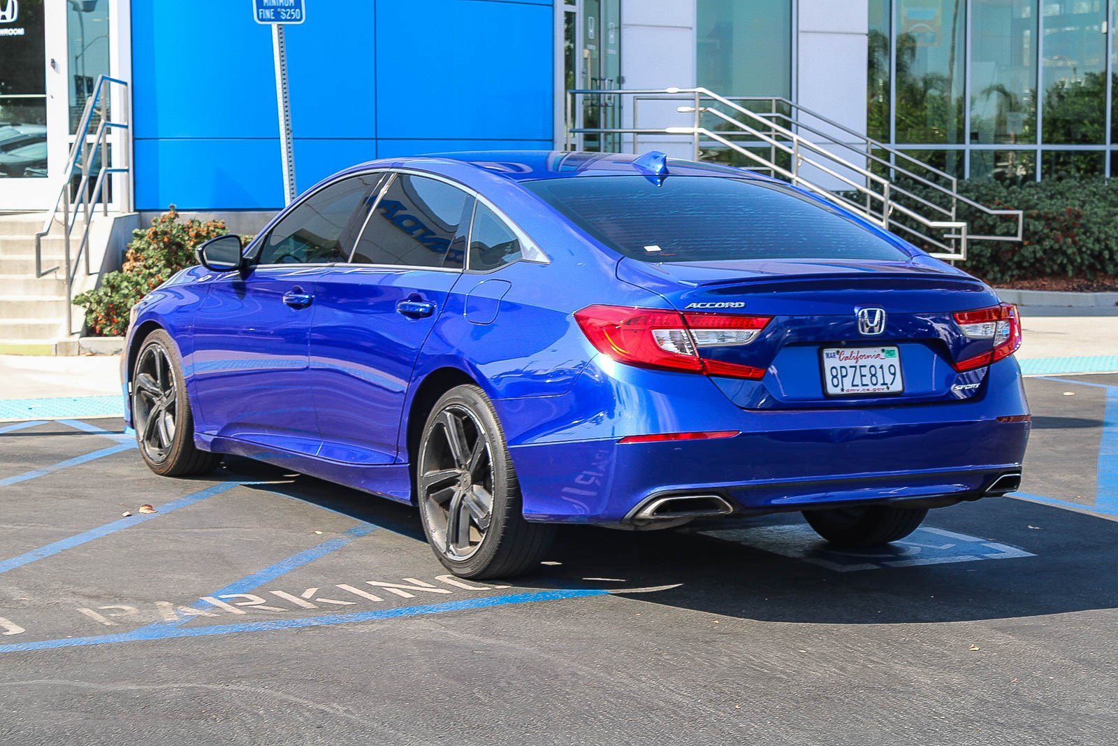 Certified Used 2020 Obsidian Blue Pearl Honda Sport image 8