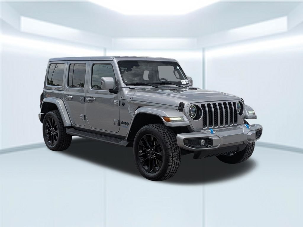 Used 2021 Silver Jeep Unlimited Sahara 4xe image 8