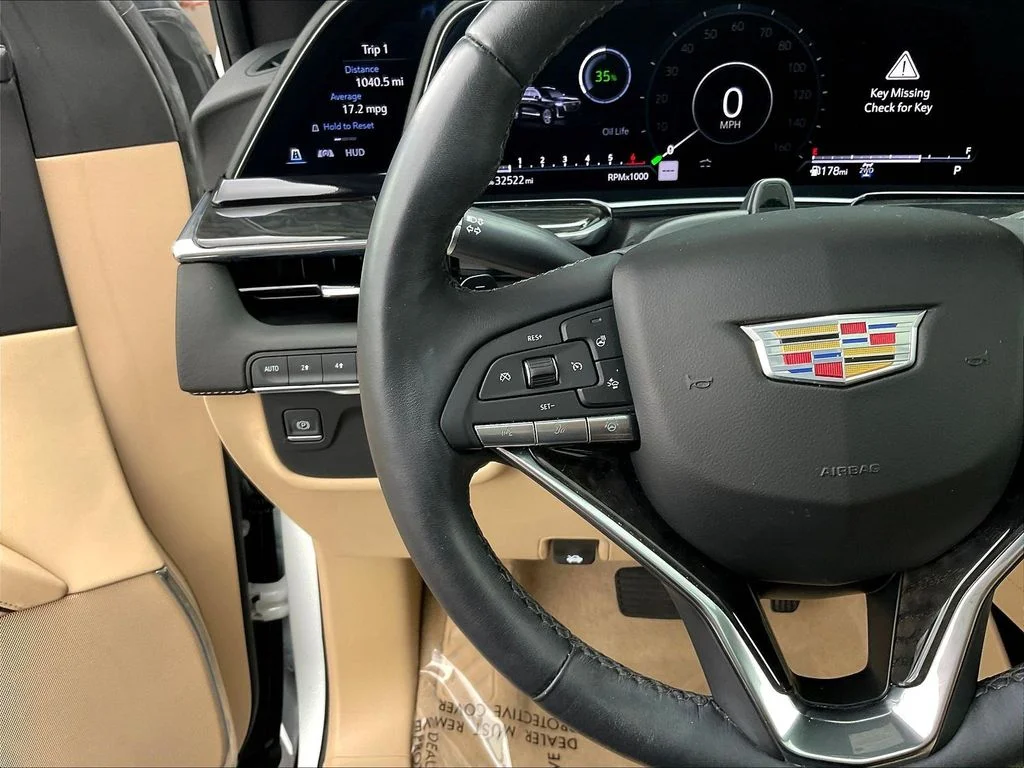Used 2024 Crystal White Tricoat Cadillac Premium Luxury image 11