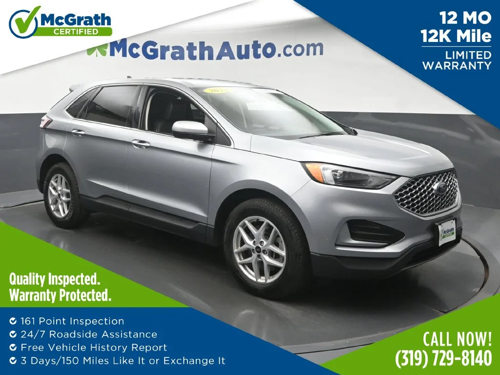 Certified Used 2024 Silver Ford SEL image 1