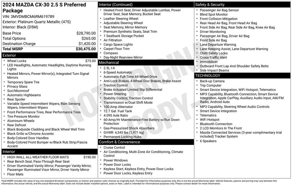 Used 2024 Tan Mazda 2.5 S Preferred Package image 7