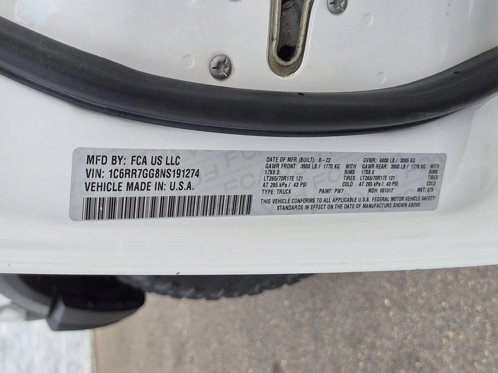 Used 2022 Bright White Clearcoat Ram Warlock image 38