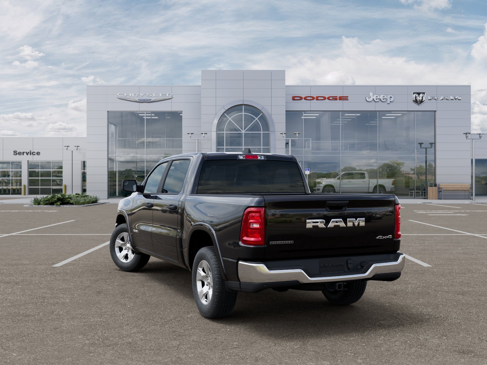 New 2026 Diamond Black Crystal Pearlcoat RAM Big Horn/Lone Star image 3