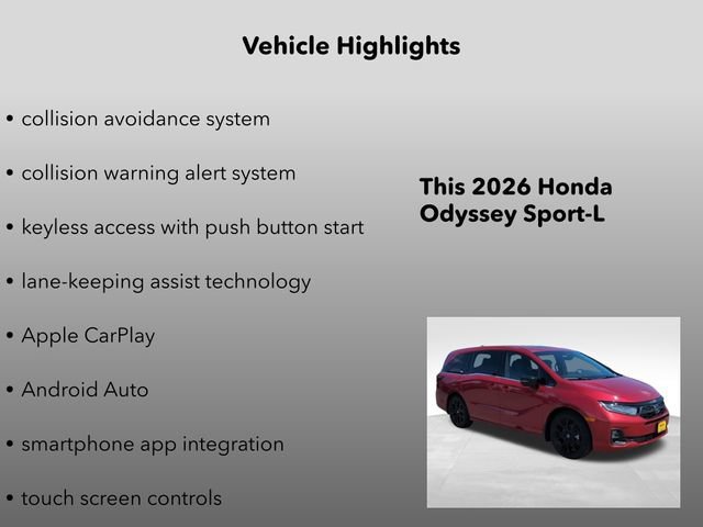 New 2026 Radiant Red Honda Sport-L image 10