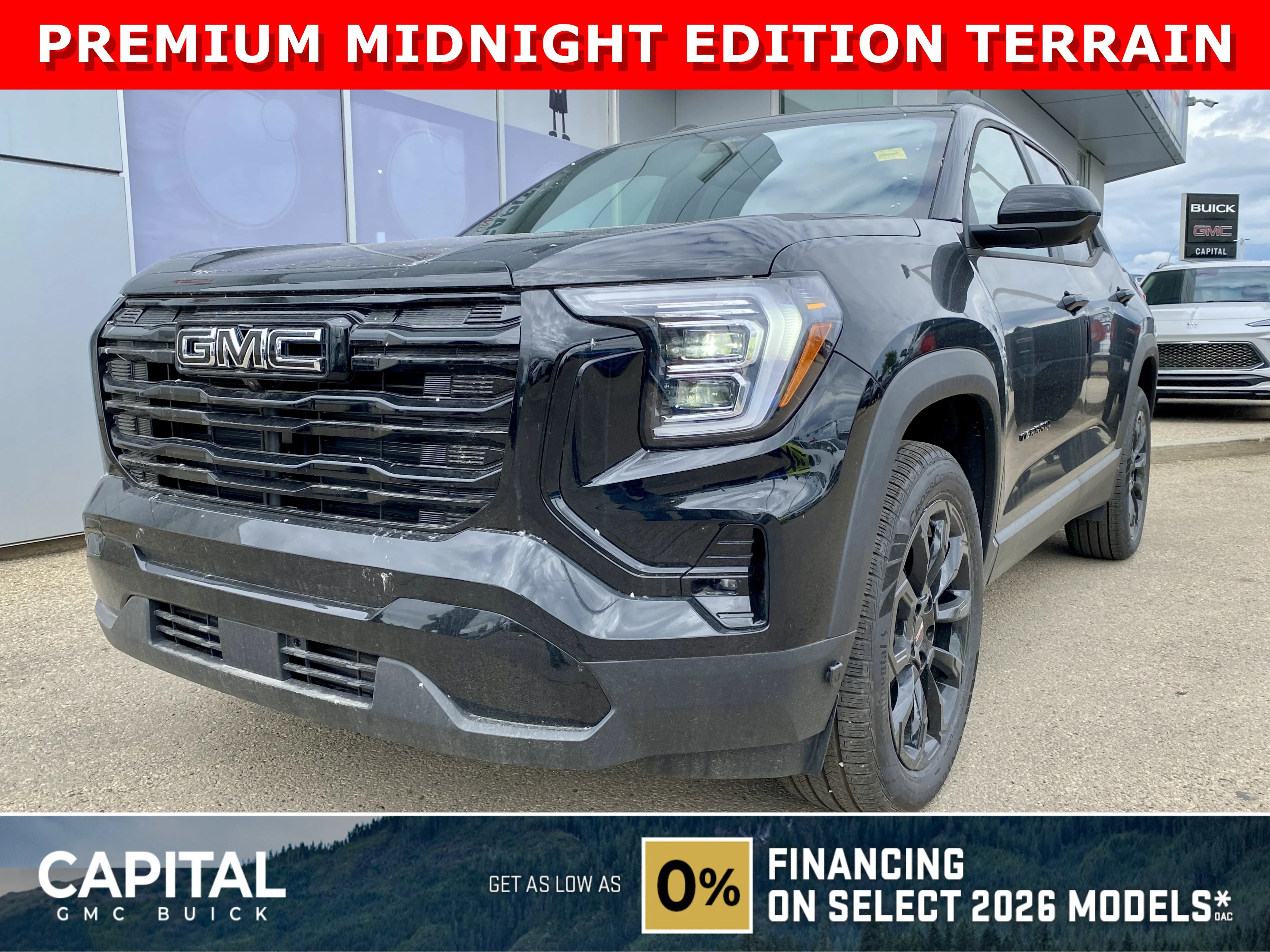 New 2026 EBONY TWILIGHT METALLIC GMC AWD Elevation image 1
