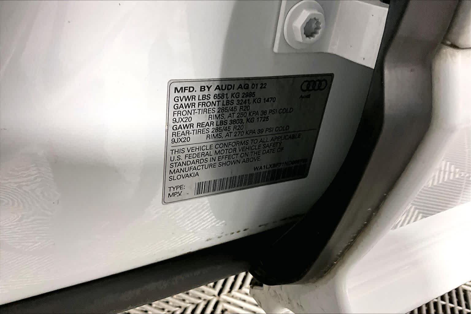 Used 2022 Glacier White Metallic Audi Premium Plus image 37