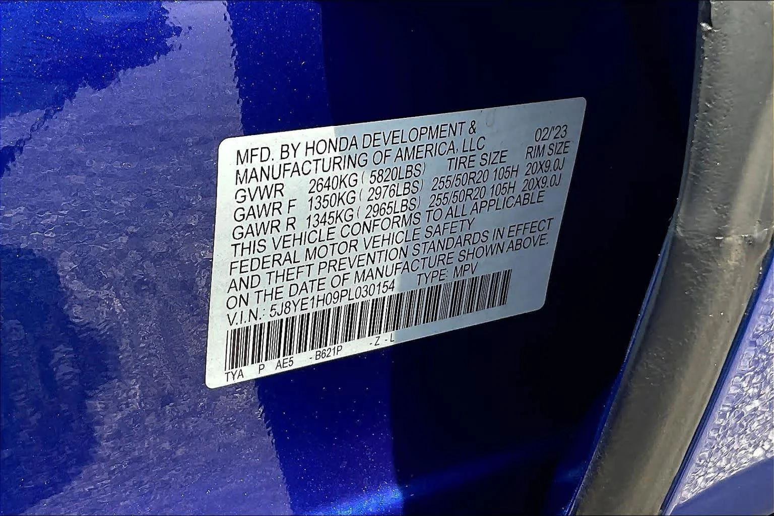 Used 2023 Apex Blue Pearl Acura w/A-Spec Package image 35