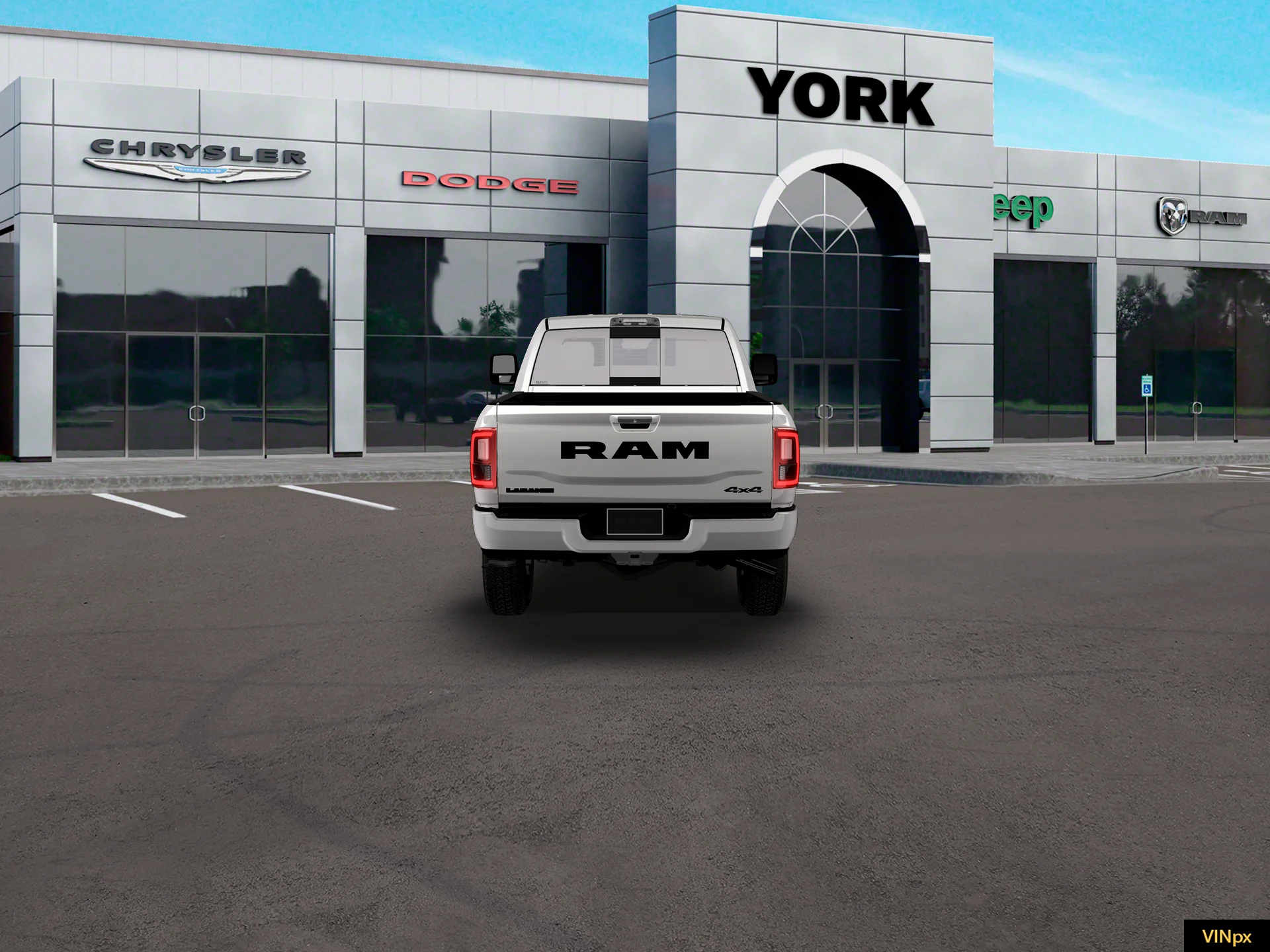 New 2026 Bright White Clear-Coat Exterior Paint RAM LARAMIE image 17