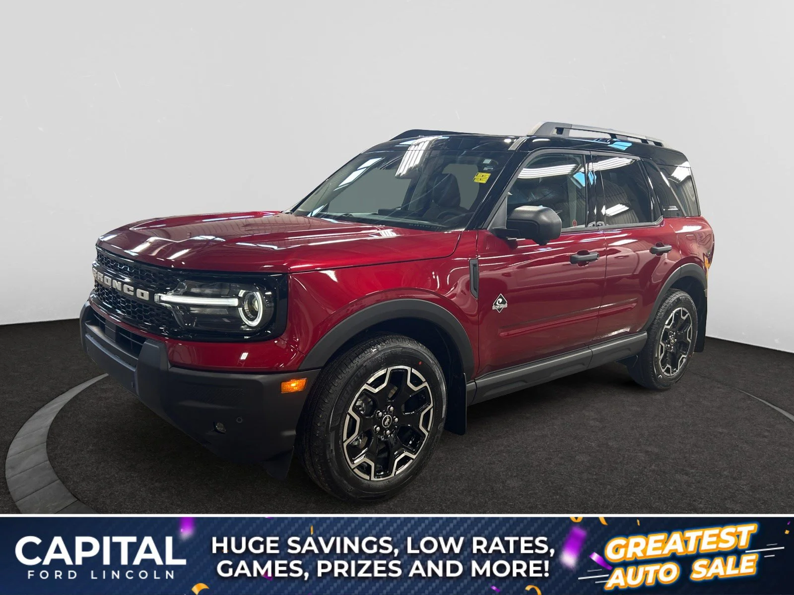 New 2026 Ruby Red Metallic Tinted Clearcoat Ford Outer Banks image 1